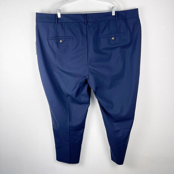 Eloquii Navy Blue Straight Leg Trouser Pants Office Career Wear Women's 26 R NEW - Picture 2 of 11